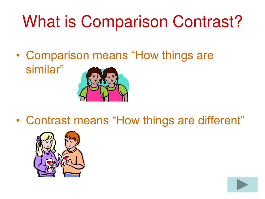 compare and contrast essays ppt