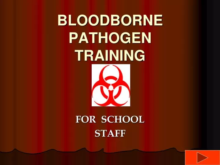 bloodborne pathogen training n.