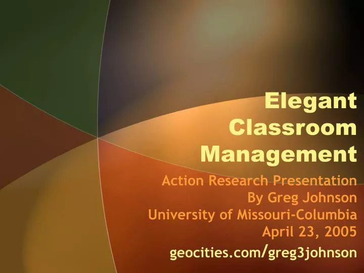 elegant classroom management n.