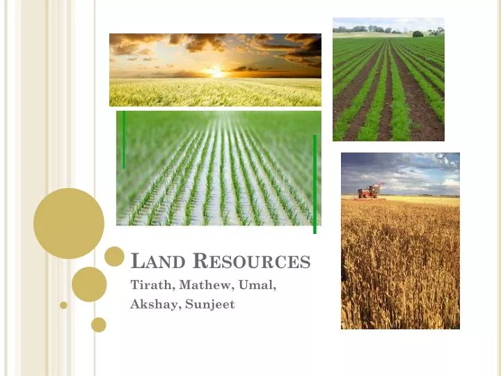 land resources n.