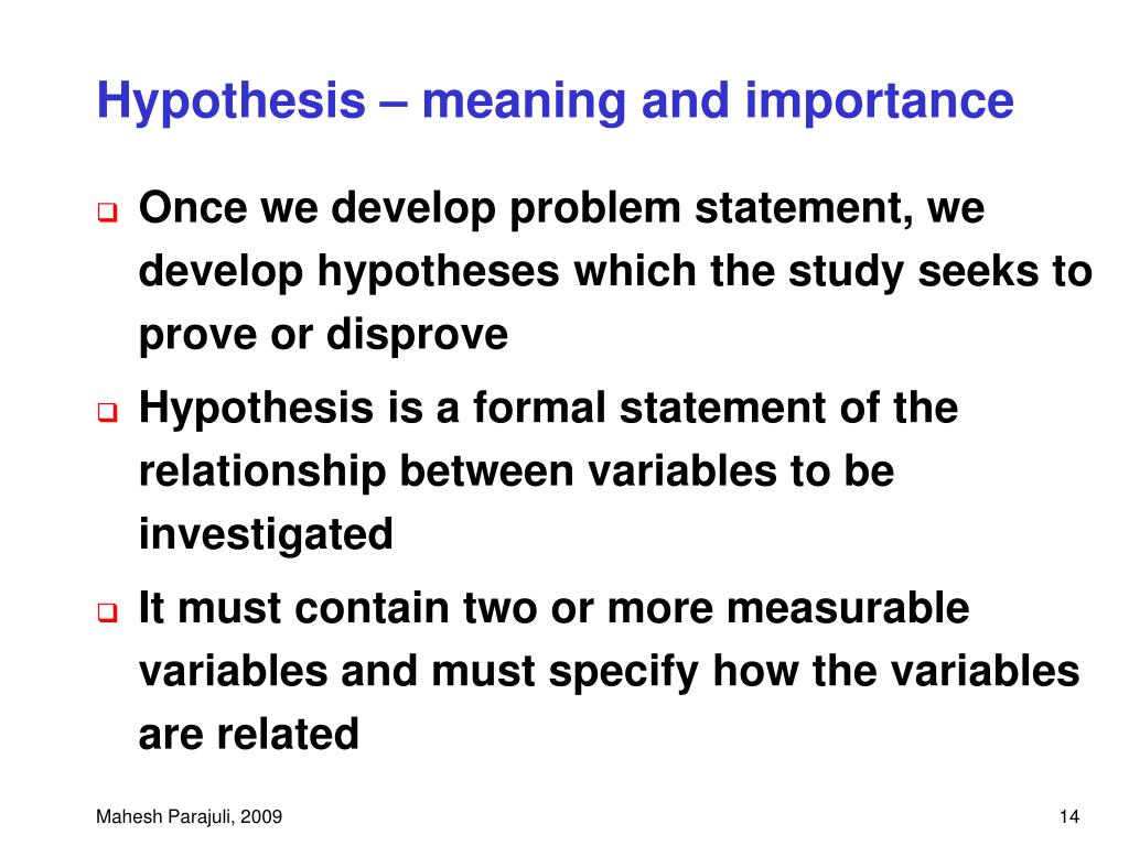 hypothesis examples about education