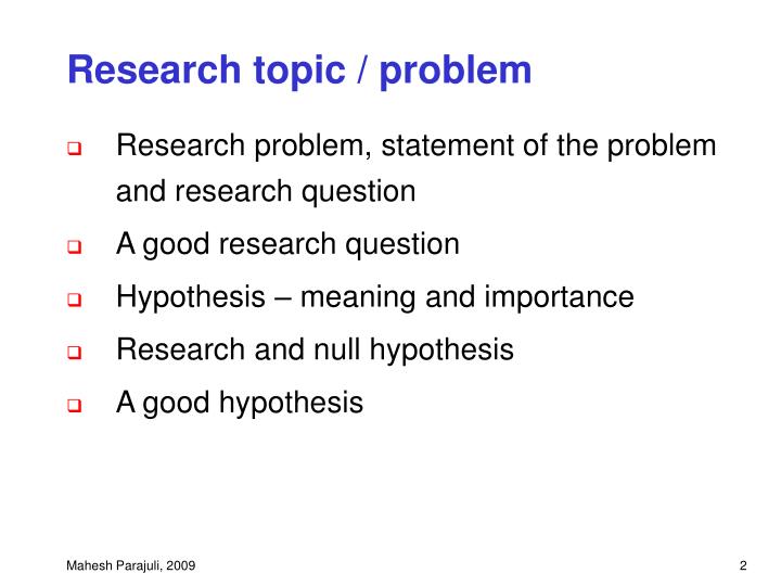  Importance Of Research Topic A List Of 72 Brilliant Research 