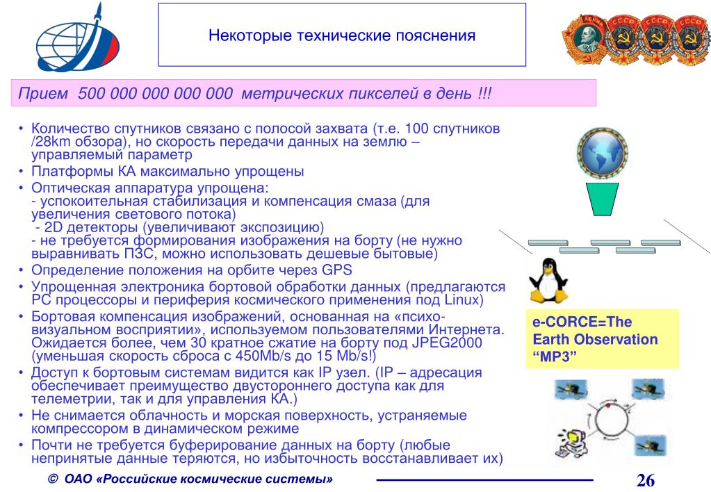 Техническое пояснение. АО «российские космические системы» логотип.