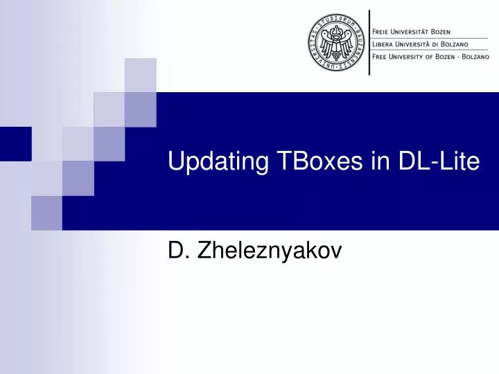 updating tboxes in dl lite n.