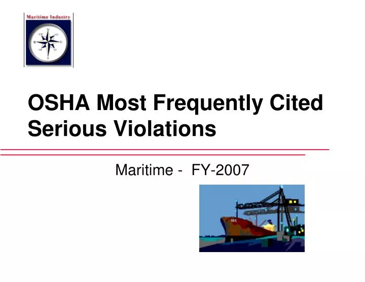 osha most frequently cited serious violations n.