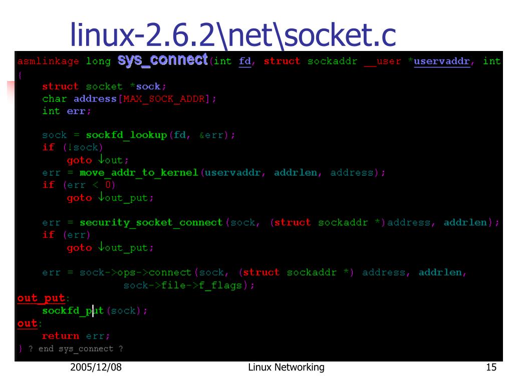 C net linux