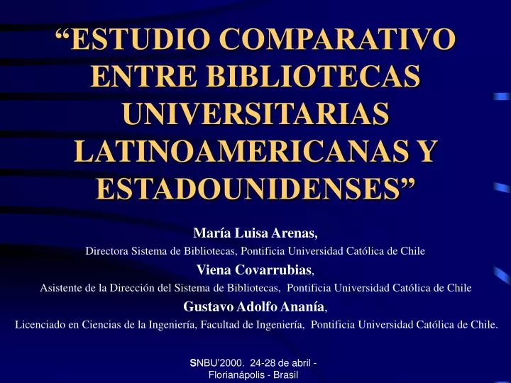 estudio comparativo entre bibliotecas universitarias latinoamericanas y estadounidenses n.