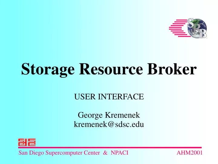 storage resource broker n.