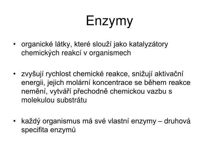 enzymy n.