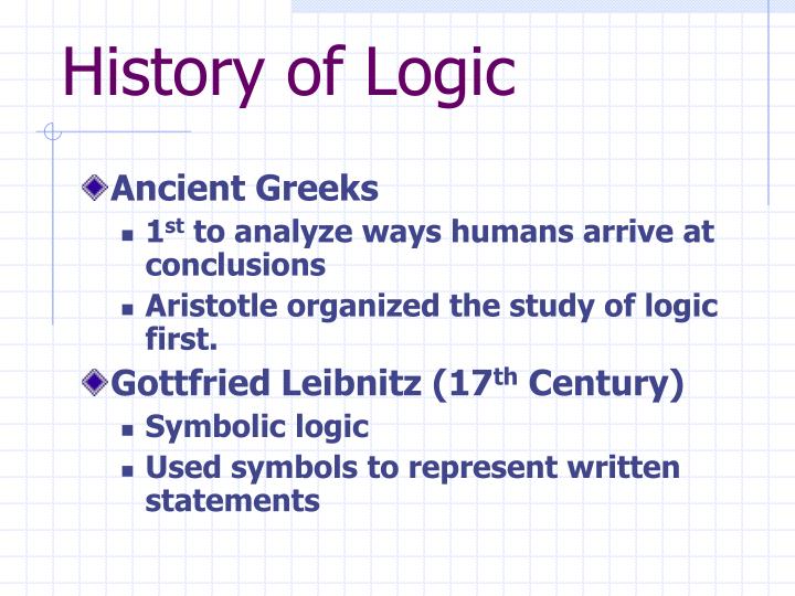 logic world history definition