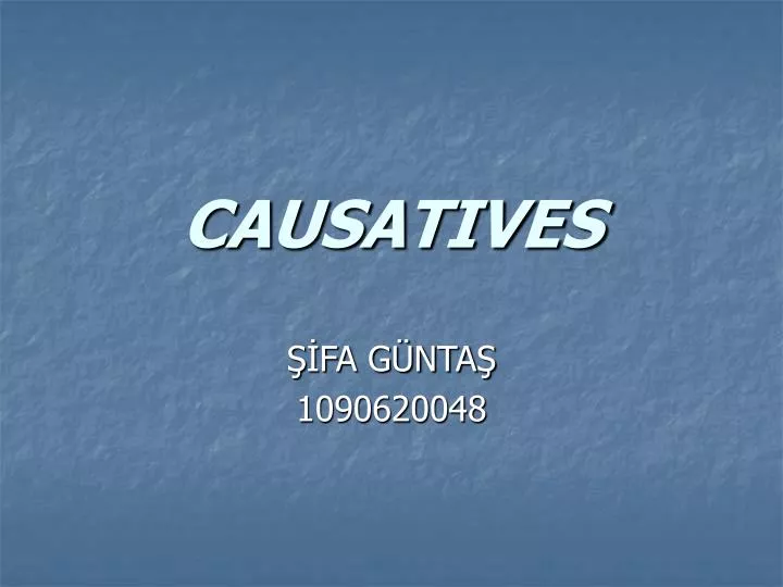 causatives n.