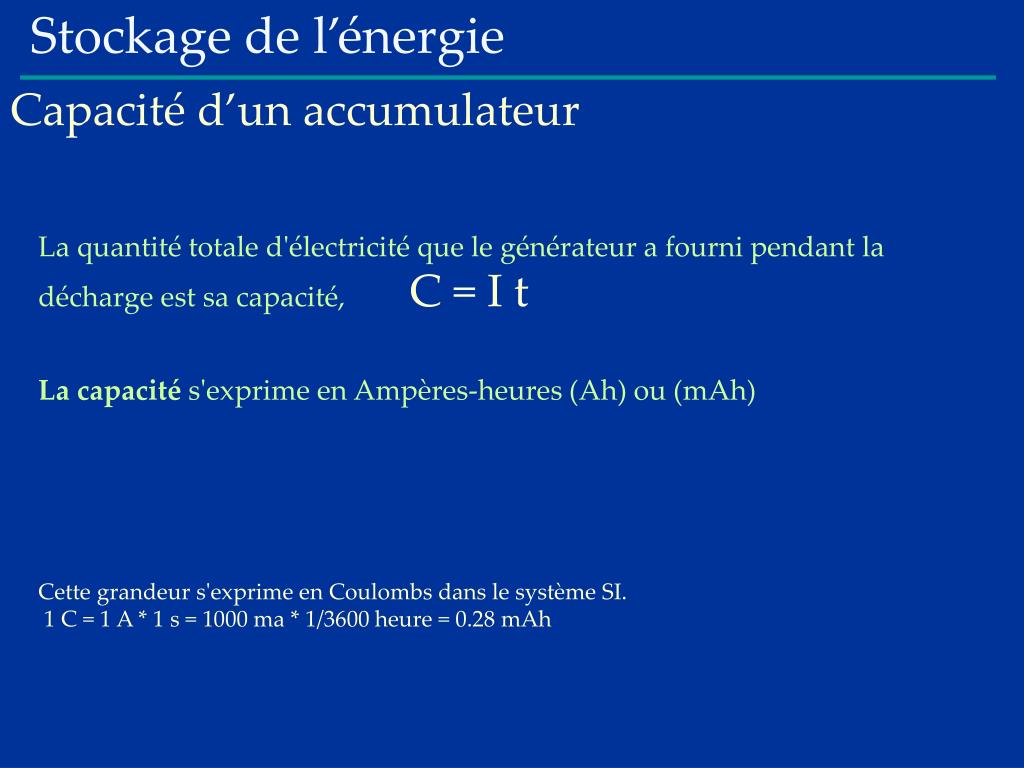 PPT - Accumulateurs électriques (batteries) PowerPoint