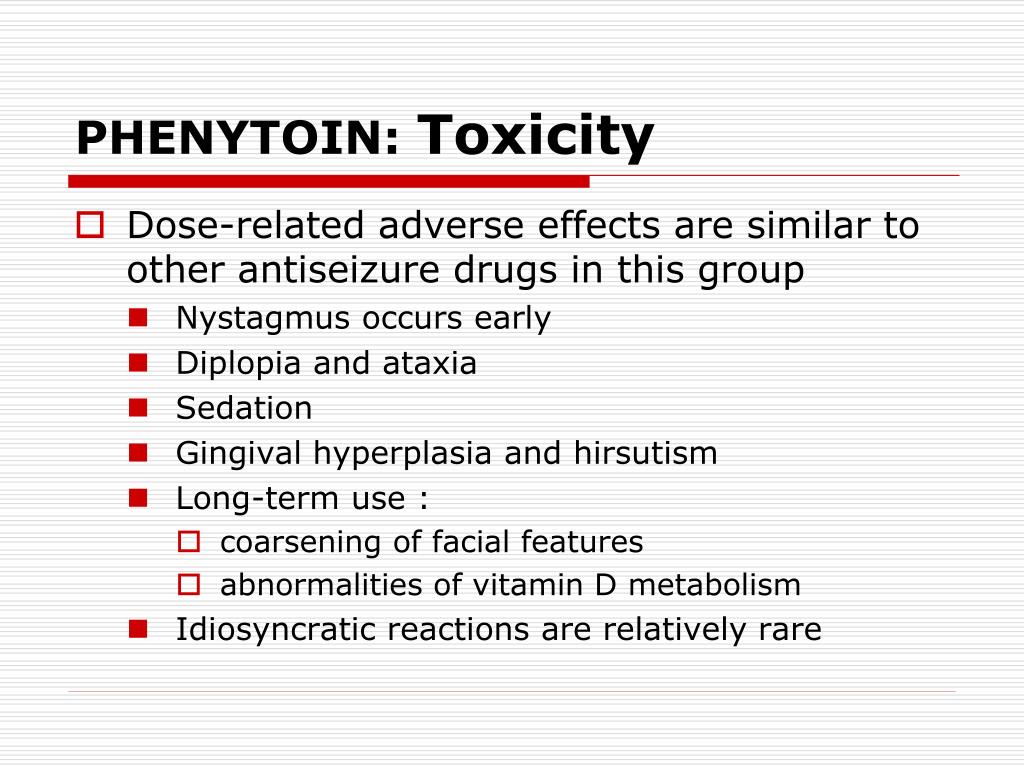 phenytoin long term use