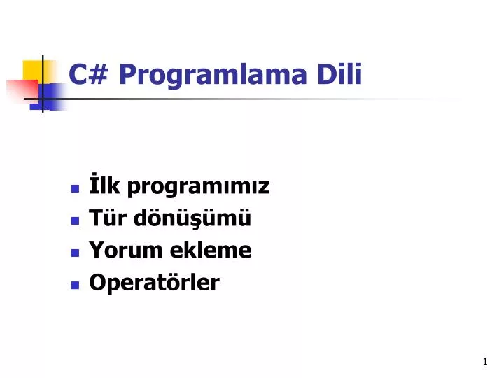c programlama dili n.