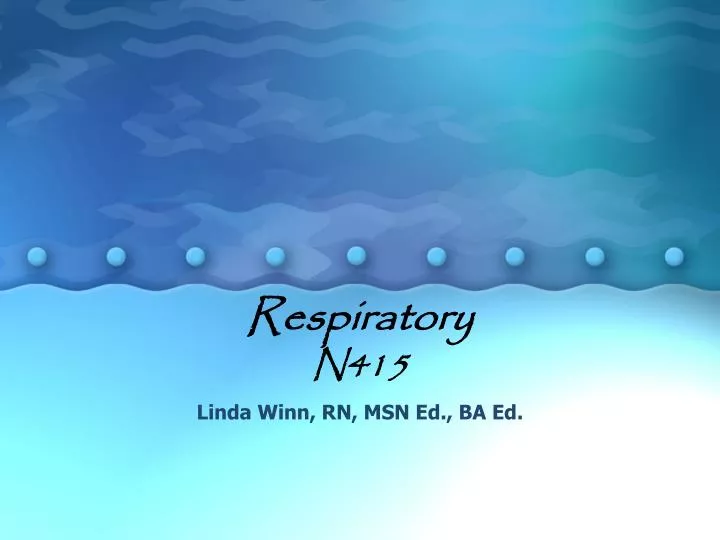 respiratory n415 n.