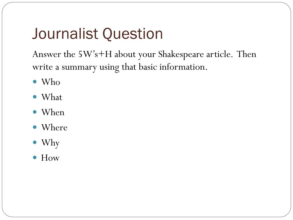 research questions for journalism