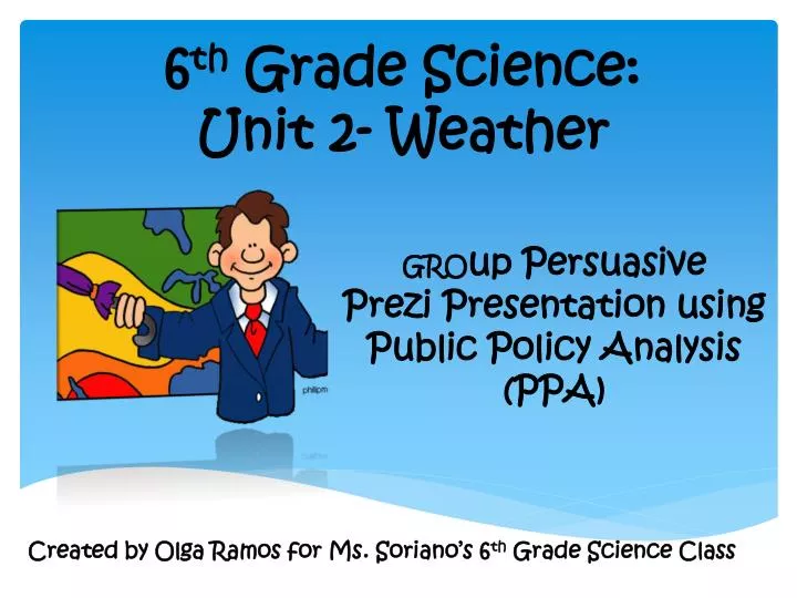 6 th grade science unit 2 weather n.