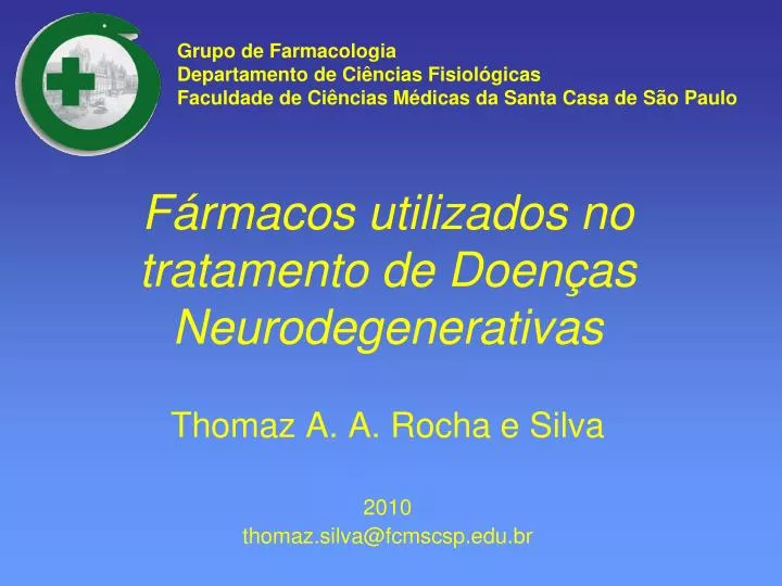 f rmacos utilizados no tratamento de doen as neurodegenerativas n.