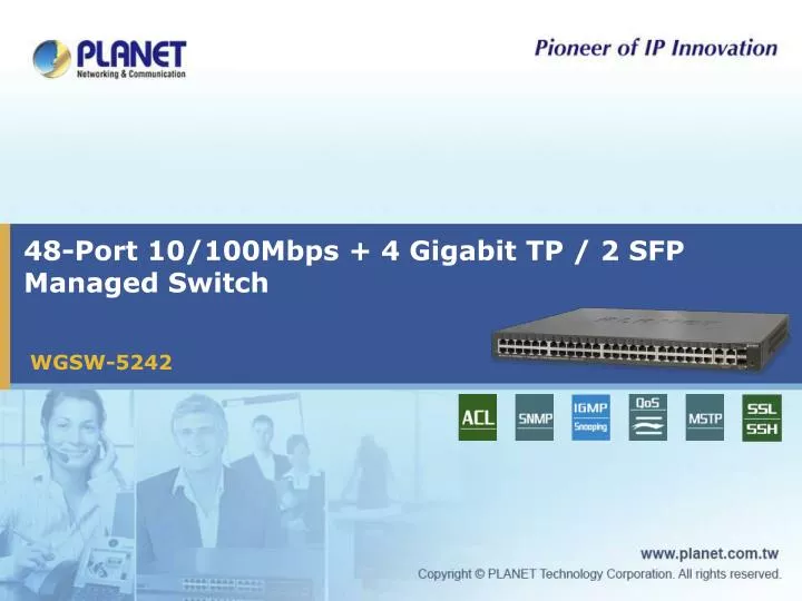 48 port 10 100mbps 4 gigabit tp 2 sfp managed switch n.