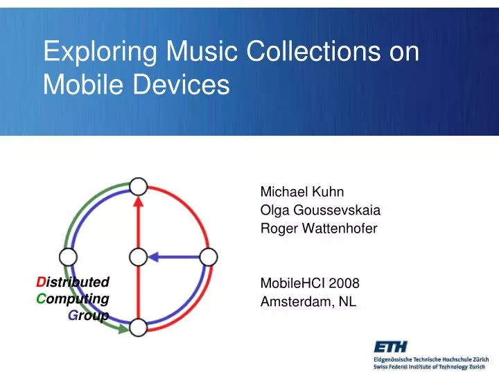 exploring music collections on mobile devices n.