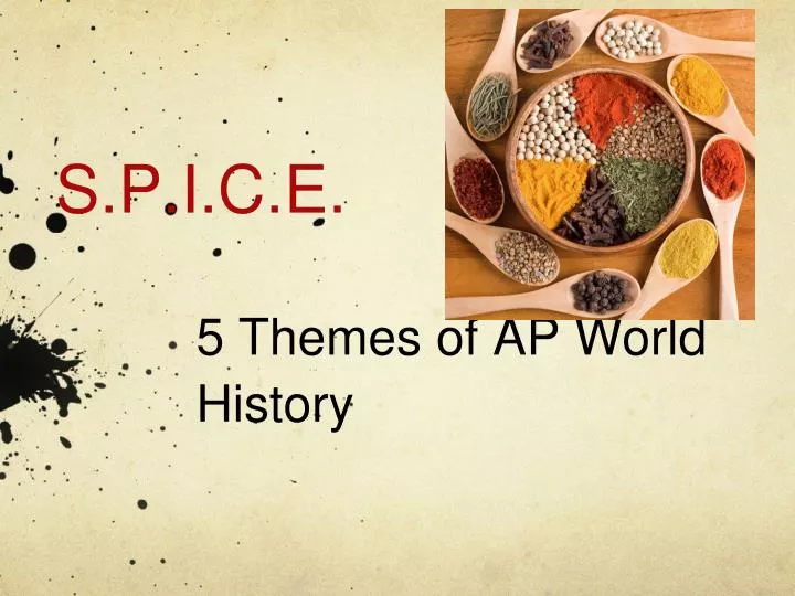5 themes of ap world history n.