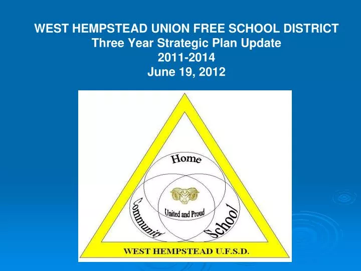 west hempstead union free school district three year strategic plan update 2011 2014 june 19 2012 n.