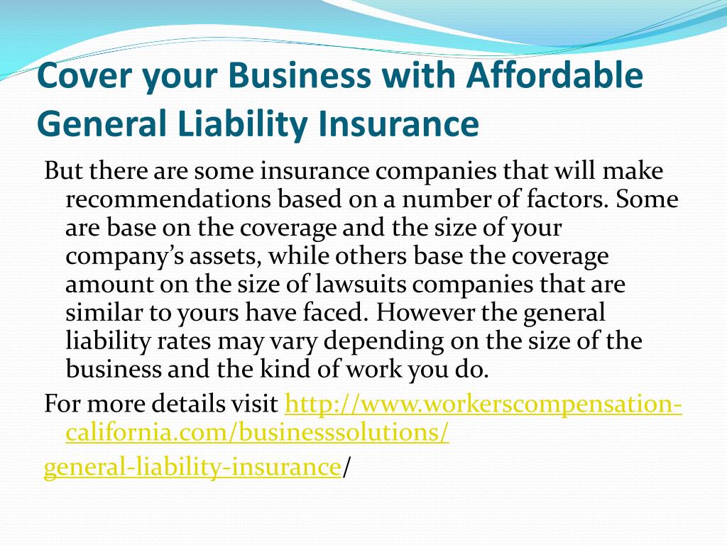 PPT Affordable General Liability Insurance PowerPoint Presentation, free download ID5807209