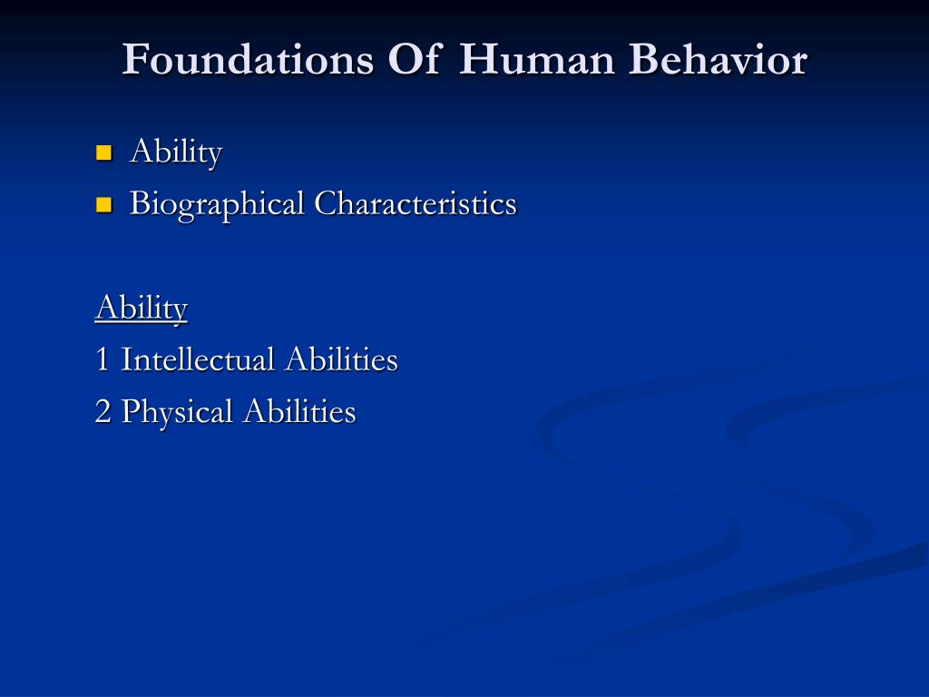 PPT - Human Behavior PowerPoint Presentation, free download - ID:5807232