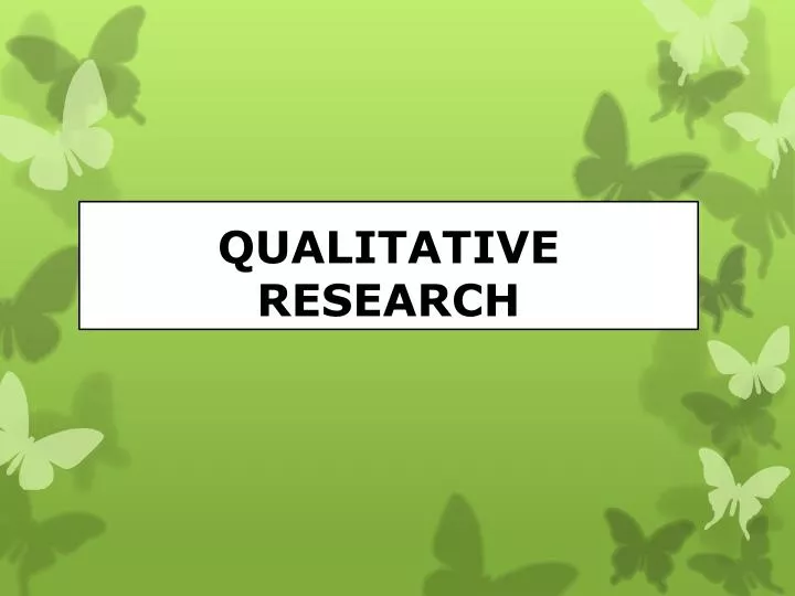 research design qualitative ppt