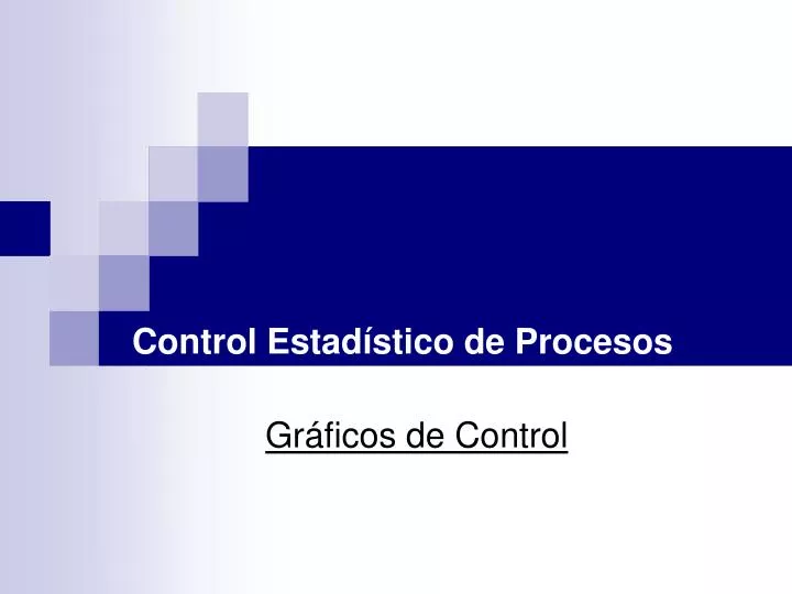 PPT - Control Estadístico de Procesos PowerPoint Presentation, free ...