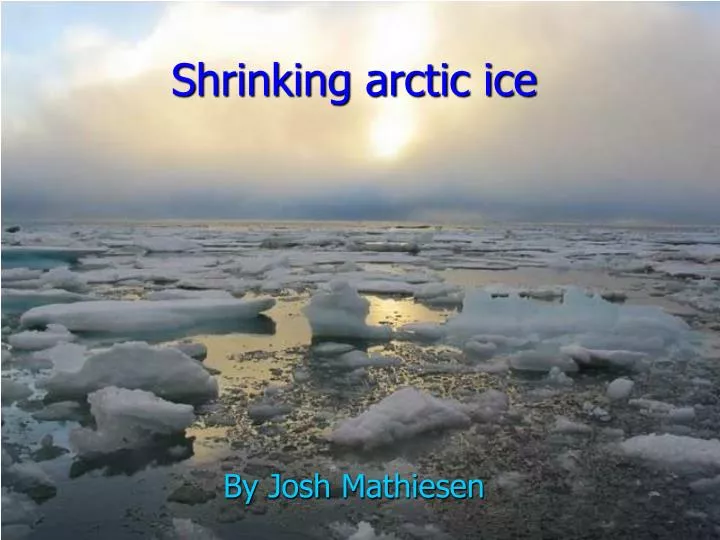 shrinking arctic ice n.