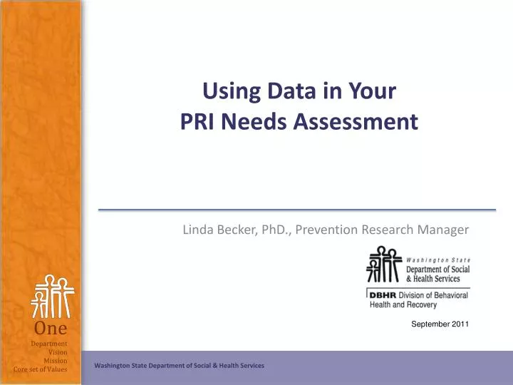 using data in your pri needs assessment n.