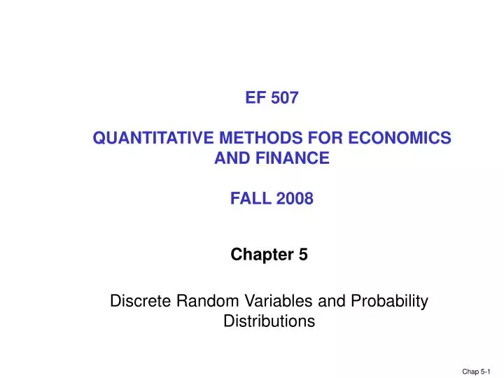 chapter 5 discrete random variables and probability distributions n.