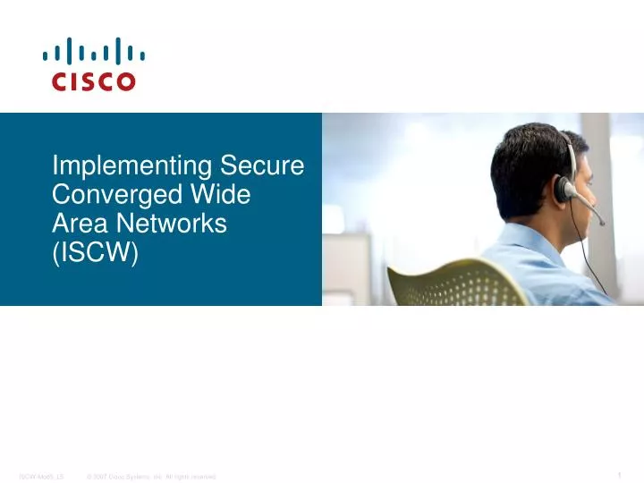 implementing secure converged wide area networks iscw n.