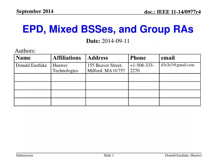 epd mixed bsses and group ras n.