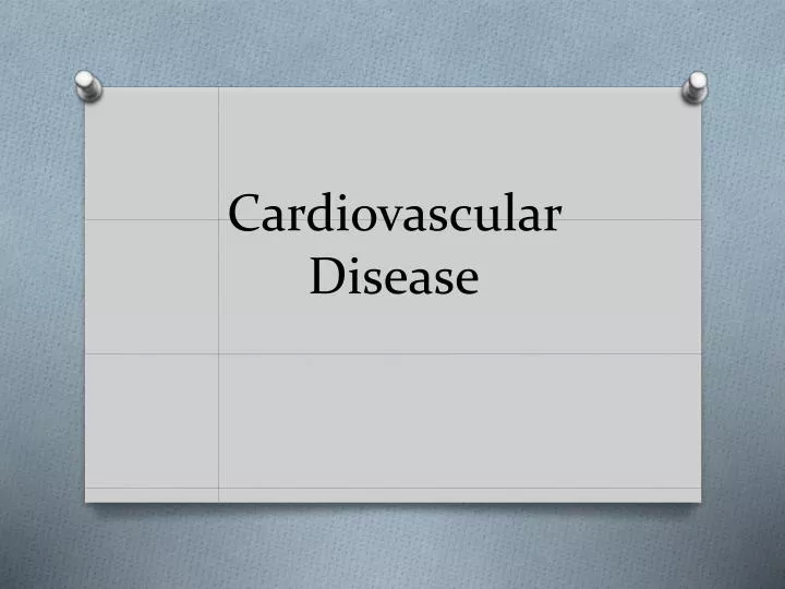 cardiovascular disease n.