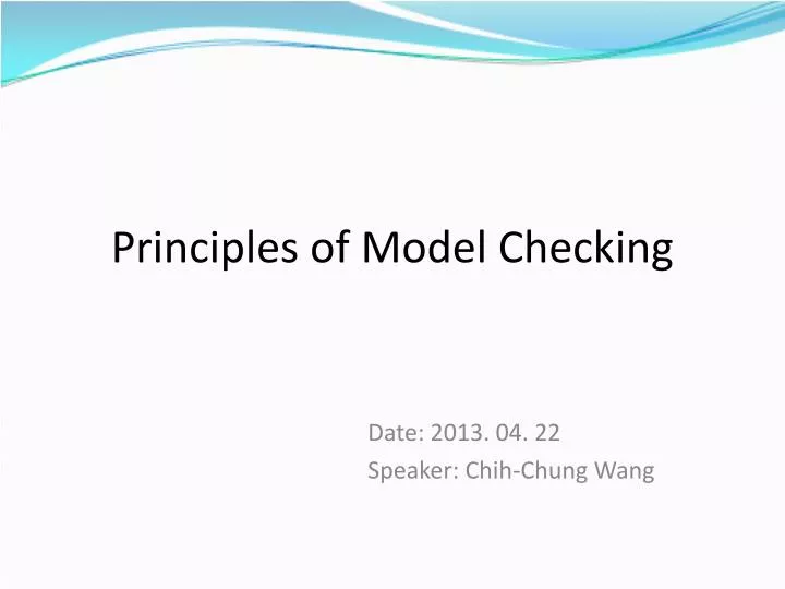 principles of model checking n.