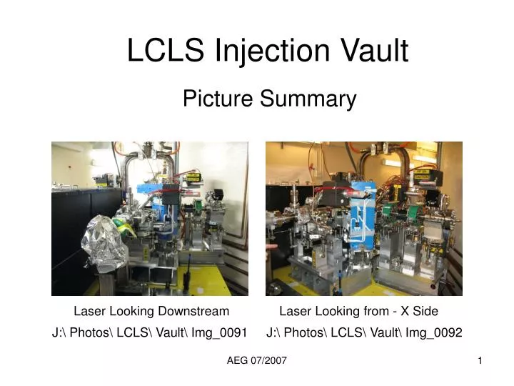 lcls injection vault n.