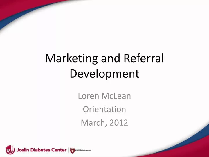 marketing and referral development n.