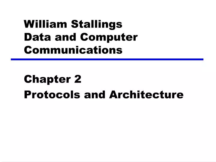 william stallings data and computer communications n.