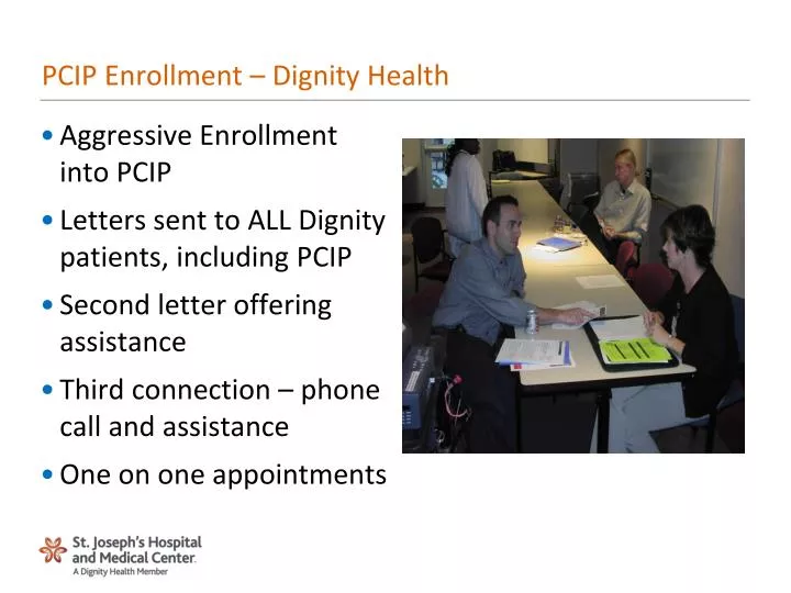 pcip enrollment dignity health n.