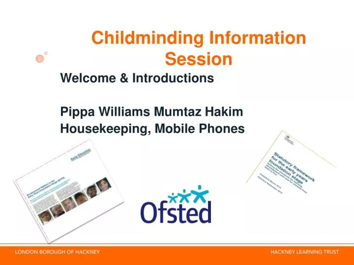 childminding information session n.