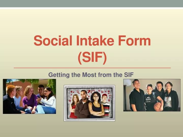 social intake form sif n.