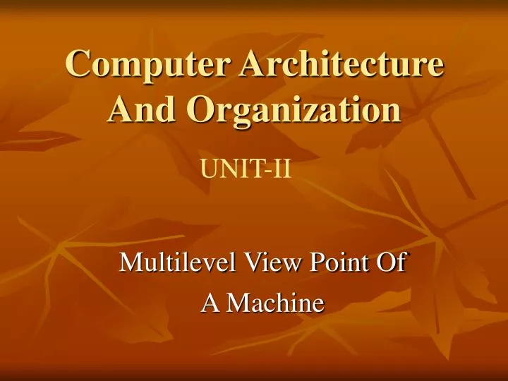 data representation in computer organization and architecture ppt