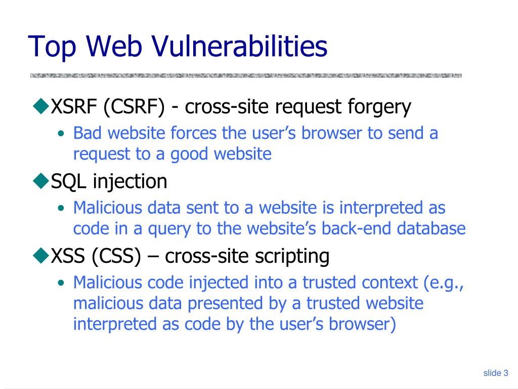 SQL injection and cross-site scripting: The differences and attack