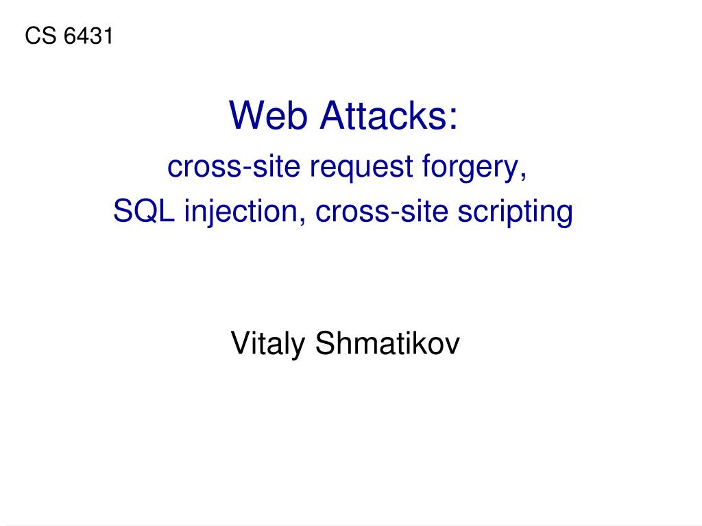 Cross Site Scripting & SQL injection - ppt video online download