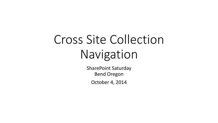 cross site collection navigation n.