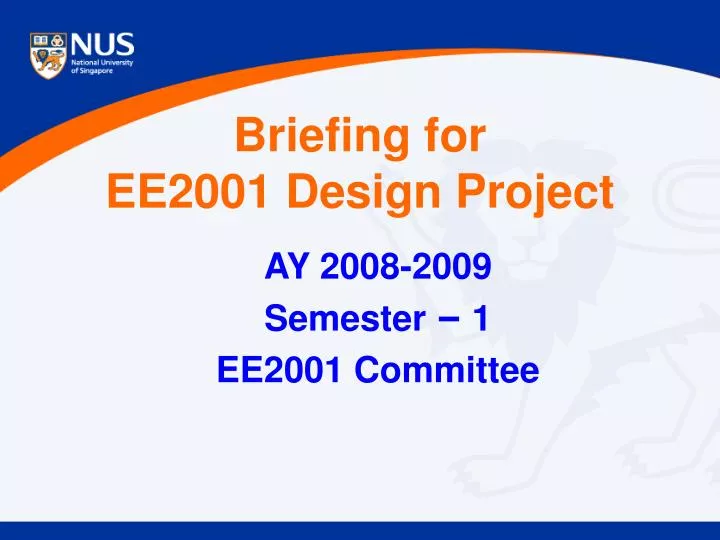 ay 2008 2009 semester 1 ee2001 committee n.