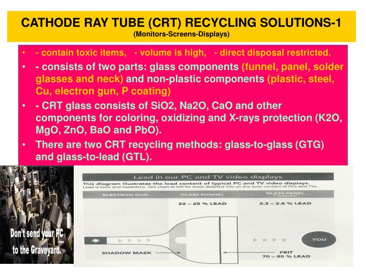 recycling cathode ray tube and toxic recycling cathode ray tube and toxic