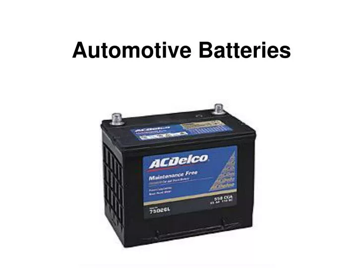 automotive batteries n.